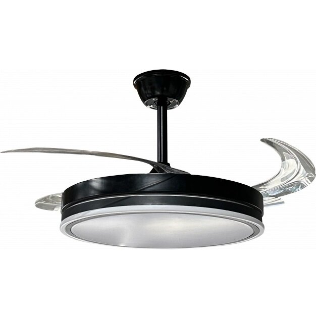 LED Fan Ceiling, 36W, CCT, Black, Remote Control