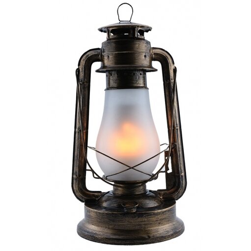 LED Flame Lamp, 5W, Bronze, with Battery