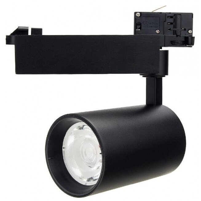 LED 4 Wire Track Light, Black Body, 35W, 3850Lm, Warm Light
