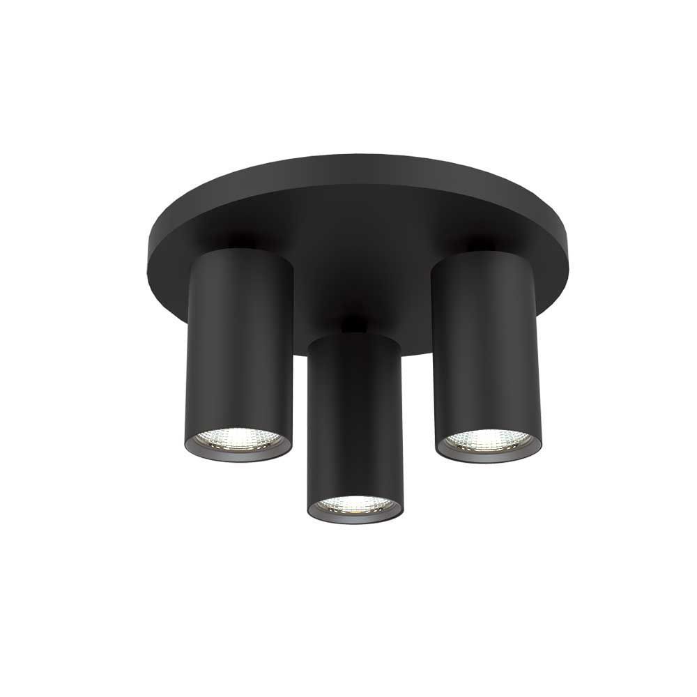 Round ceiling spotlight SP713-3R BK LUX ∙ black ∙ 3xGU10