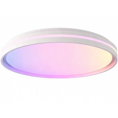 LED lubų šviestuvas, 40W, apvalus, juodas, atmintis, nuotolinis valdymas, RGB, CCT šviesa