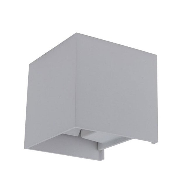 LED Wall Light, Grey, Square, Adjustable Beam, 12W, Neutral Light