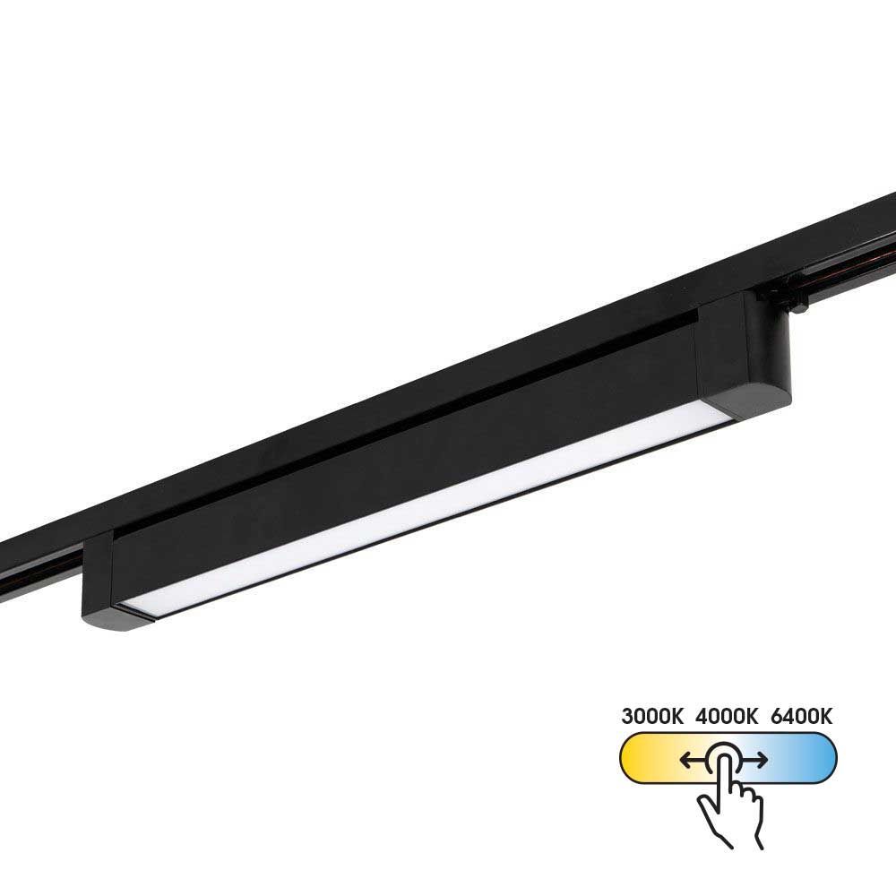 Linear LED tracklight DRAX LED ∙ 30W ∙ black ∙ CCT-switch ∙ 3000K-4000K-6400K