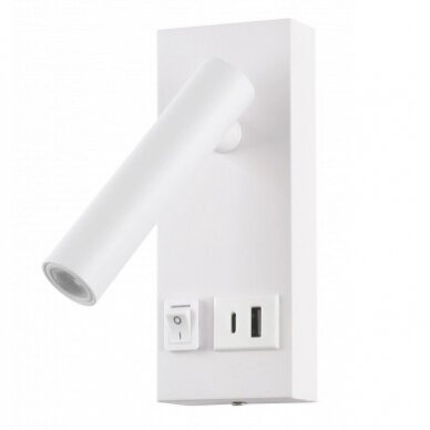 LED Cabinet Light, 2W, ON/OFF-Switch, USB, White, Neutral Light