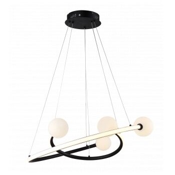 LED Pendant Lamp, 36W, Sand Black, Warm Light