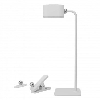 LED Table Lamp, 3W, Multifunctional, Wireless Charging, White Body, CCT Light