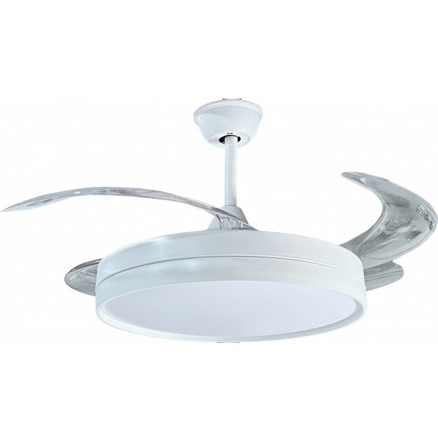 LED Fan Ceiling, 36W, CCT, White, Remote Control