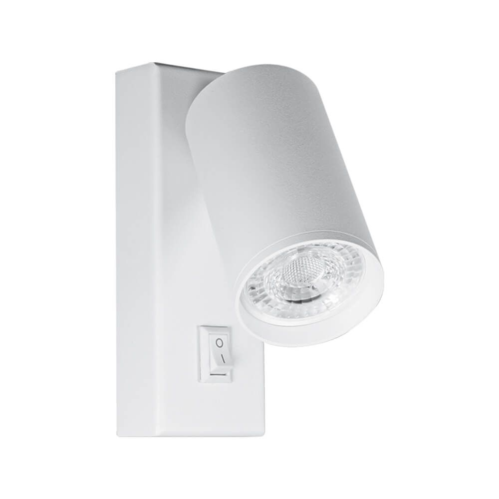 Wall sporlight with switch SP706 LUX ∙ white ∙ GU10