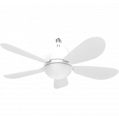 LED Fan Bulb, E27, 12W, 3CCT, White, Remote Control