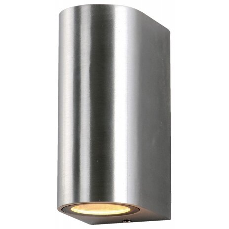 LED Wall Lamp, Polished Metal, 2 Sockets, Max 35W
