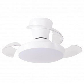 LED Fan Ceiling 20W, 3CCT, White, Remote Control