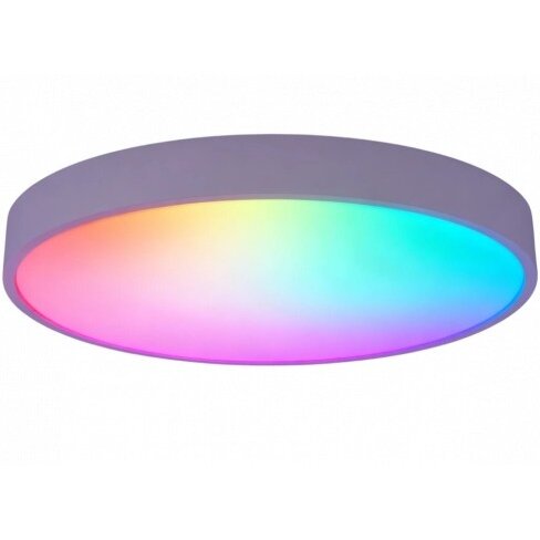 LED lubų šviestuvas, 40W, apvalus, juodas, atmintis, nuotolinis valdymas, RGB, CCT šviesa