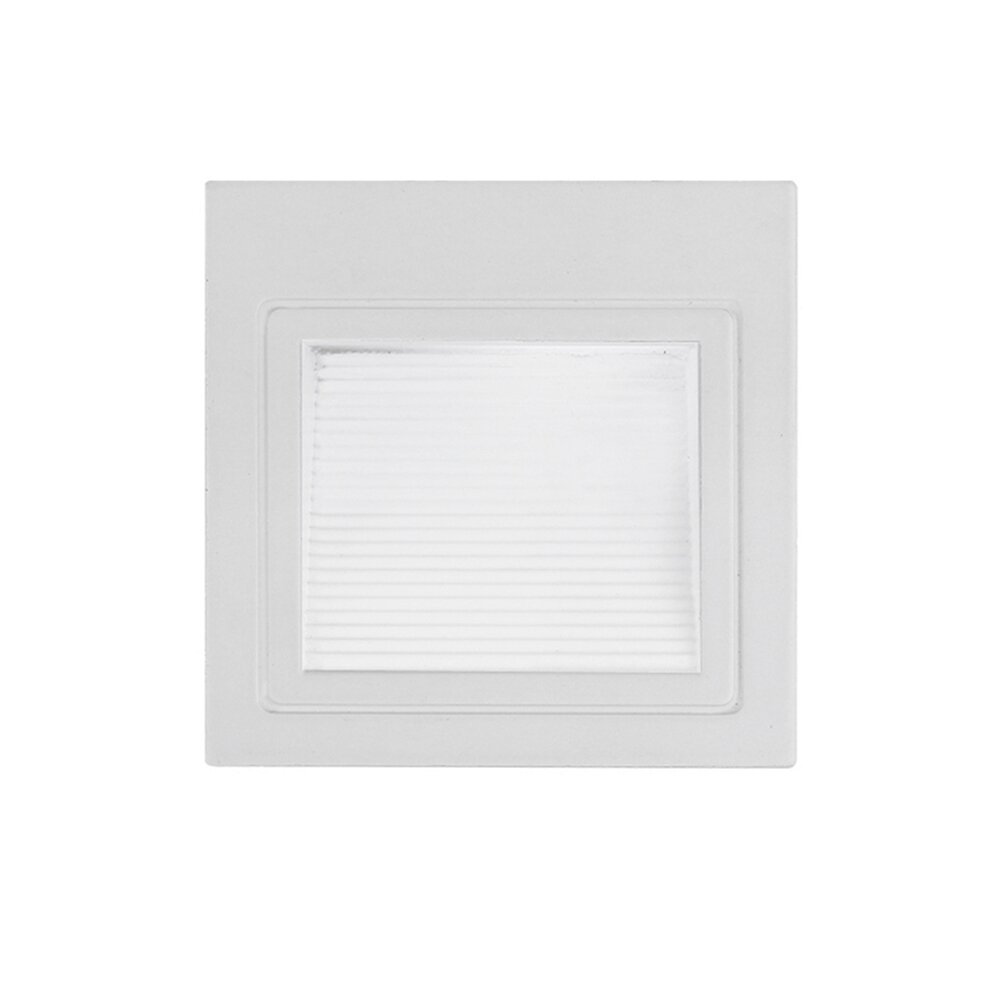 LED Step Light, Square, White, 3W, Neutral Light
