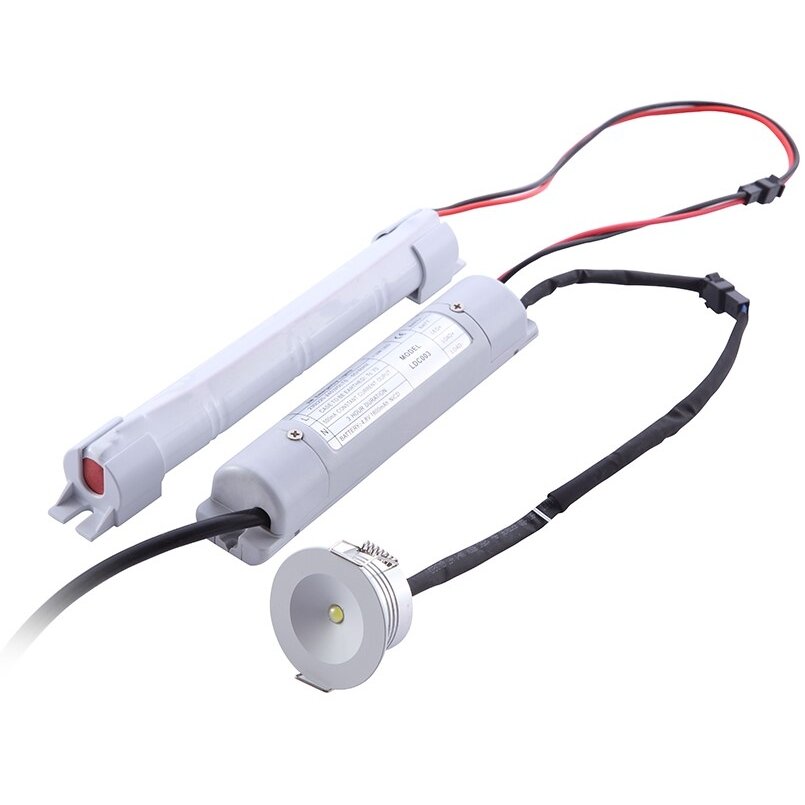 LED Emergency Light, 3W, 67Lm/W, 3 Hours, White Light