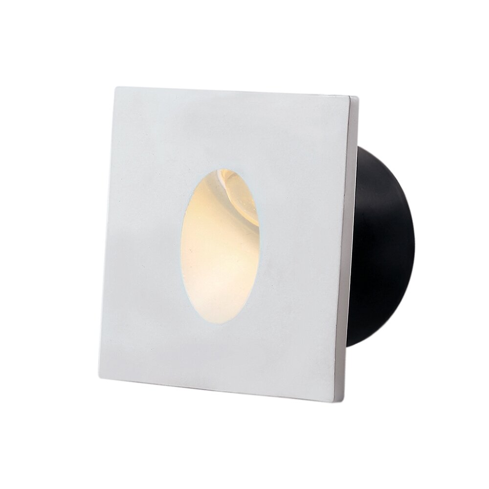 LED Step Light, Square, White, 3W, Round, Neutral Light