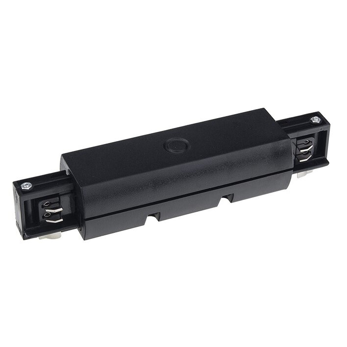Straight Connector For LED Track System, Black